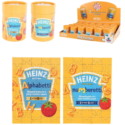 Heinz puzzel 22 cm 50 stukjes 2 assorti | 24 stuks afbeelding