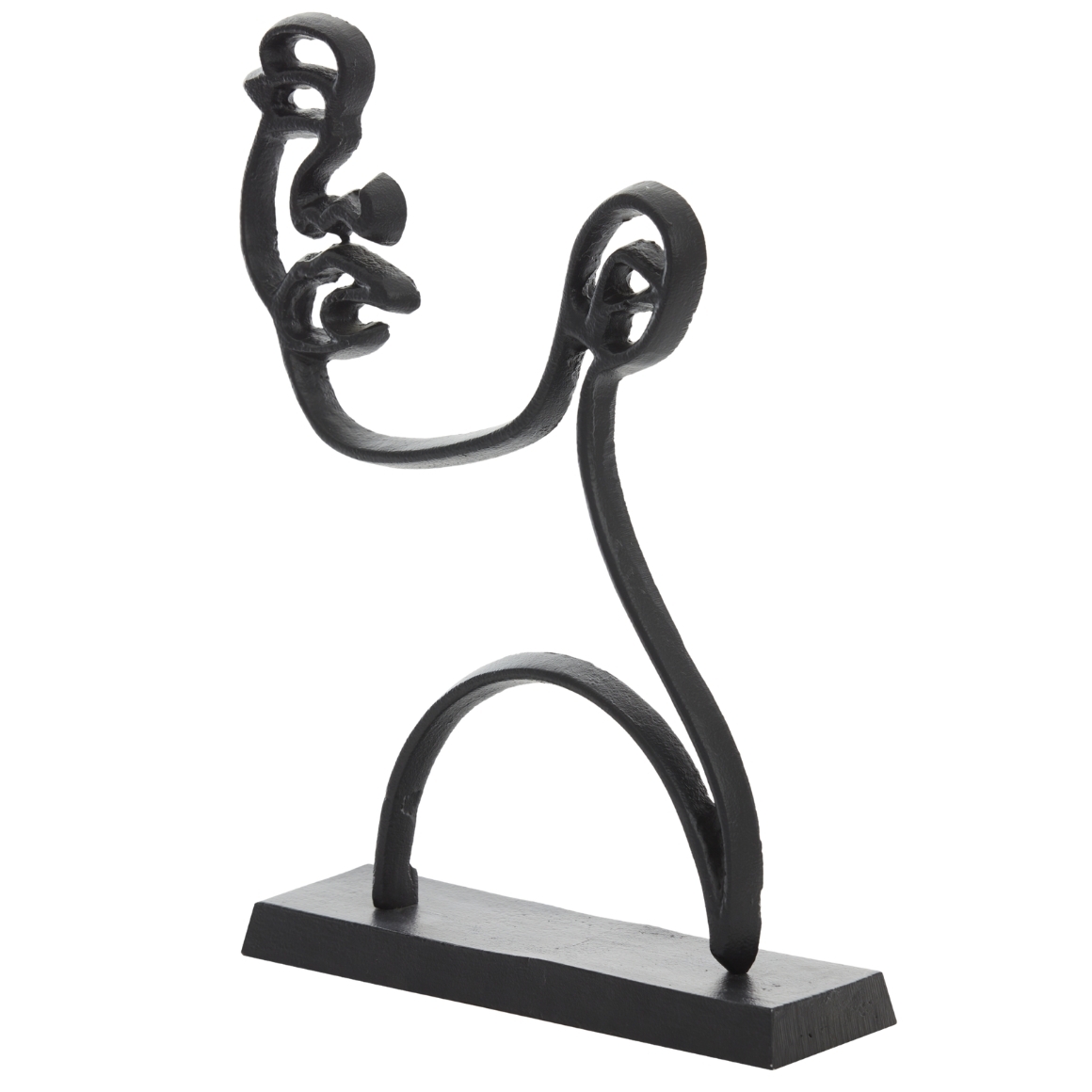 Statua Light & Living con volto nero opaco, 48