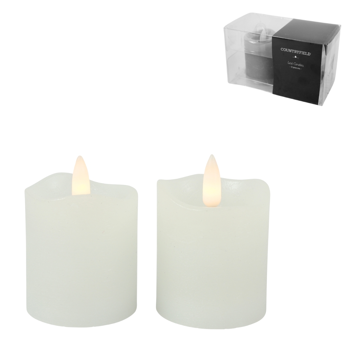 Countryfield Led Tealight Maxi Creme 2 stuks 6,5 cm - Geur voor je Huis Countryfield Led Tealight Maxi Creme 2 stuks 6,5 cm - Geur voor je Huis